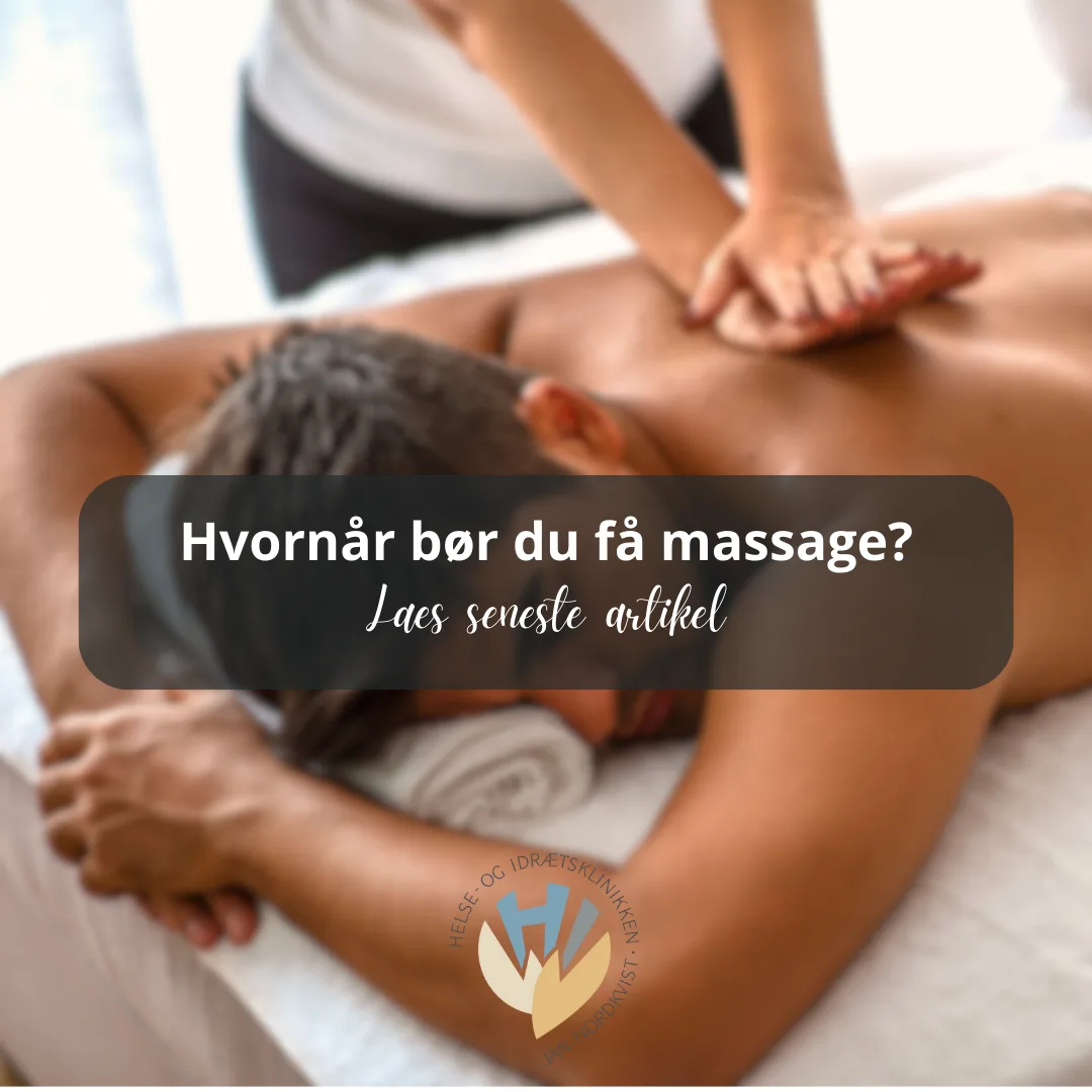 Vejledning og anbefalinger til en afslappende massage.